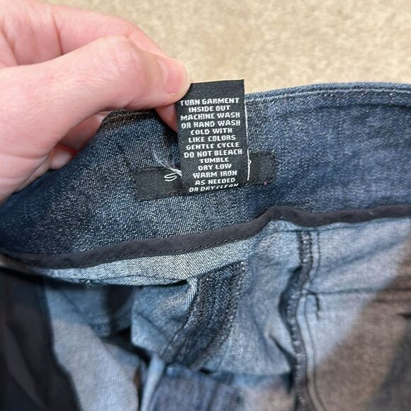 Sandro Sportswear Heathered Blue Trouser Cropped Capri Pleated Women Size 14 - Picture 4 of 10